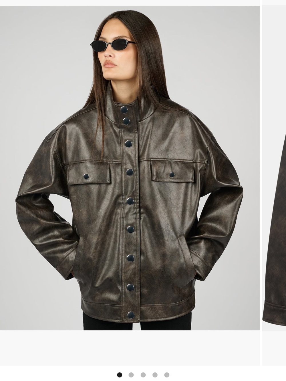 New we wore what 90 s faux leather jacket